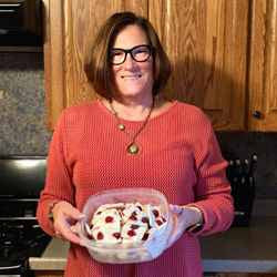 Greek Yogurt and Cherry Healthy Snack- Creative Jewelry by Marcia
