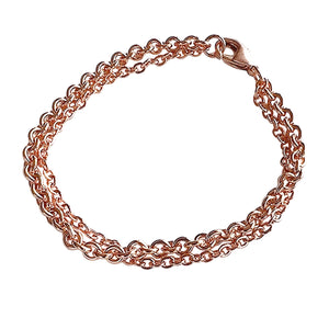 Copper Chain Bracelet with Lobster Clasp