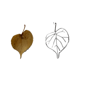 Brass Aspen Leaf Necklace with 14k Gold-filled Lobster Clasp-Necklaces- Creative Jewelry by Marcia