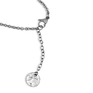 Silver Triangle Pendant Necklace - Creative Jewelry by Marcia - Asymmetrical Jewelry - Timeless Jewelry