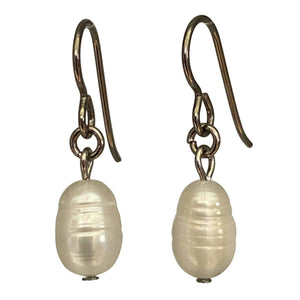 Baroque Pearl Drop Earrings-Earrings- Creative Jewelry by Marcia