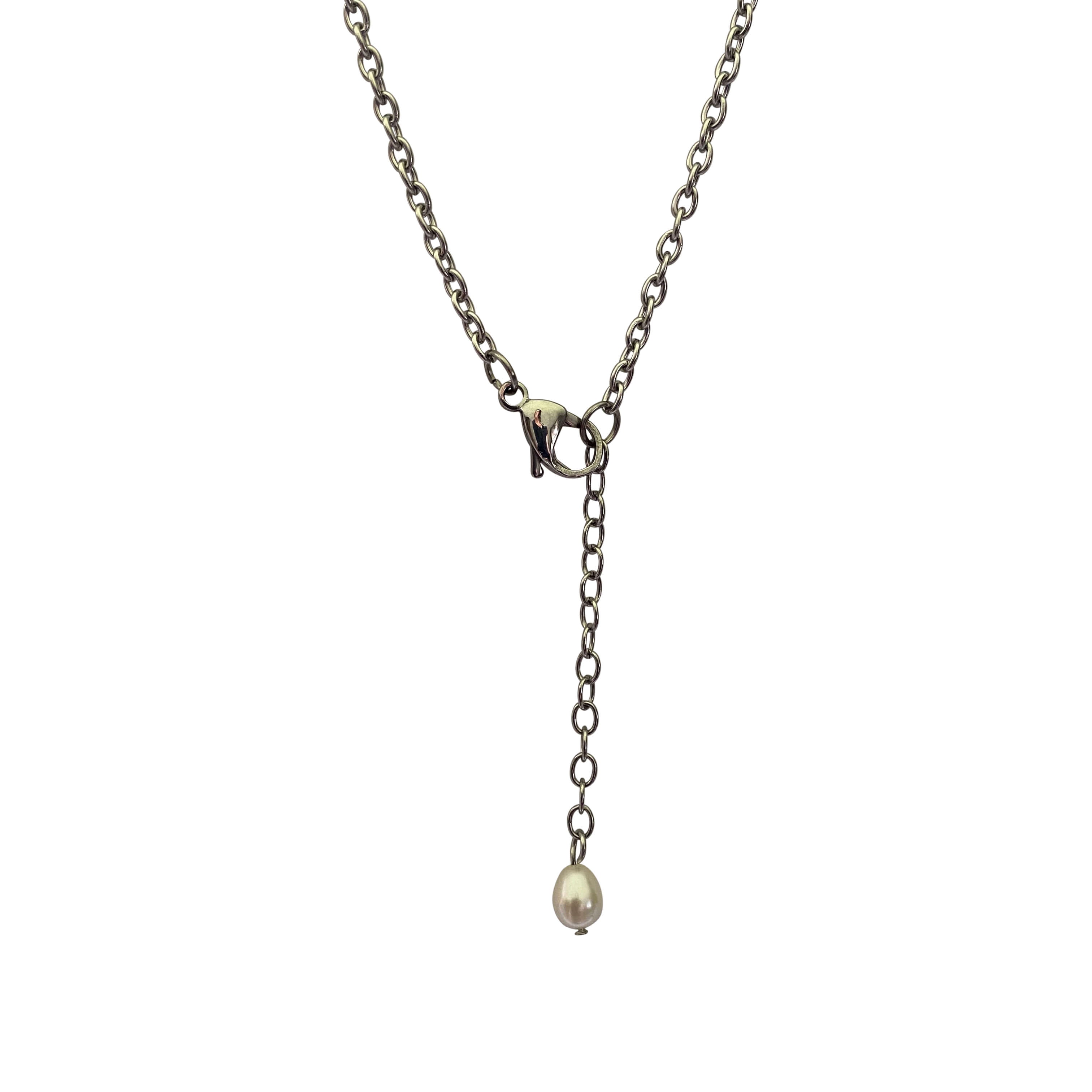 Freshwater Pearl Drop Pearl Necklace with Lobster Clasp-Necklaces- Creative Jewelry by Marcia