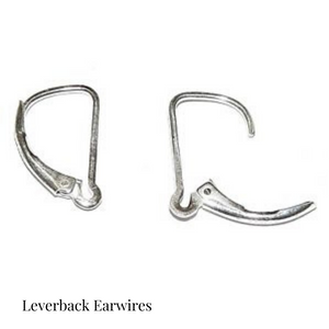 Silver Pear Shape Leaf Earrings for Sensitive Ears-Earrings- Creative Jewelry by Marcia