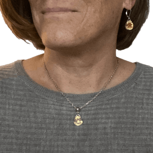 AB Swarovski Crystal Necklace - Creative Jewelry by Marcia - Asymmetrical Jewelry - Timeless Jewelry