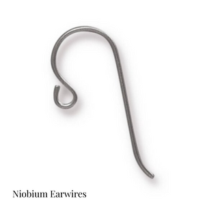 Oval Pewter Silver Earrings for Sensitive Ears-Earrings- Creative Jewelry by Marcia
