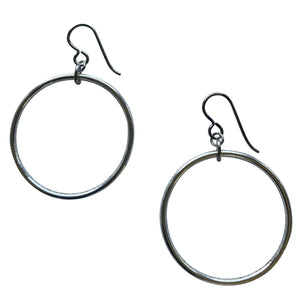 Silver Hoop Earrings for Sensitive Ears