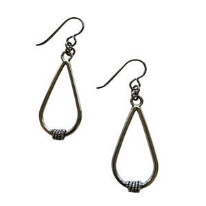 Long Silver Earrings for Sensitive Ears