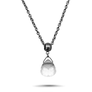Clear Swarovski Crystal Necklace - Creative Jewelry by Marcia - Asymmetrical Jewelry - Timeless Jewelry