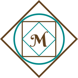 This logo is created using geometric shapes with my initial M for Marcia. I design and create jewelry for women.
