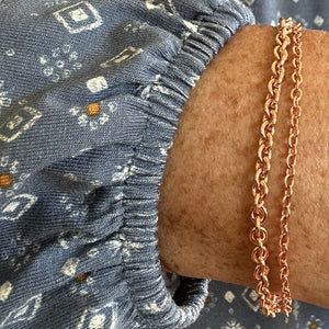 Riveted, Mix Metal, Layered, Copper Cuff Bracelet