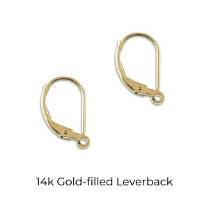 Oblong Stardust Gold Earrings