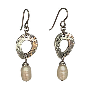 Baroque Pearl Dangling Earrings-Earrings- Creative Jewelry by Marcia