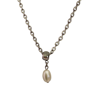 Freshwater Pearl Drop Pearl Necklace with Lobster Clasp-Necklaces- Creative Jewelry by Marcia