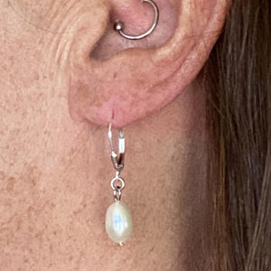 Freshwater Pearl Earrings-Earrings- Creative Jewelry by Marcia